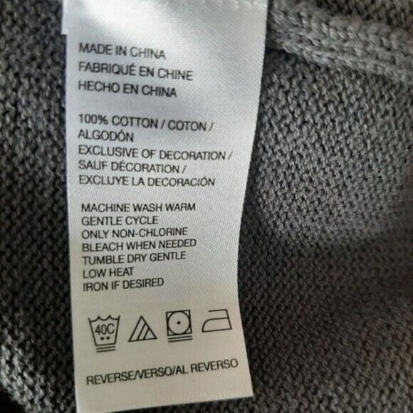 IZOD Golf Sweater Vest Colorblock Grey & White Men's Sz XL - Picture 8 of 8